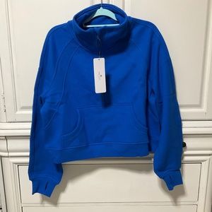 CRZ YOGA Women’s Half Zip Sweatshirt Funnel Neck Long Sleeve Med NWT